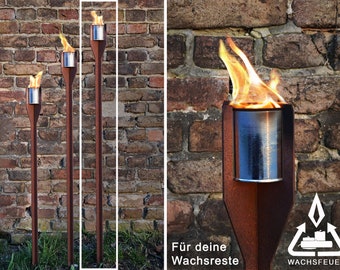 WACHSFEUER schlank 1550