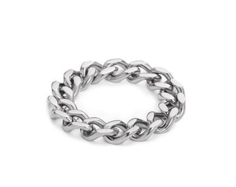Ring - TANK RING, 925 silver, movable ring, gift for you, fine silver jewelry, ring made of chain links, birthday gift