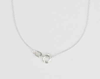 FIJNE ANKERKETTING - 925 zilver/verguld, ketting zonder hanger, klassieke ketting, fijne schakelketting, zilveren dagelijkse ketting voor haar, filigraan