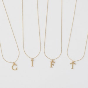 Collar infantil - LETRA, plata 925 bañada en oro, dulce joya infantil, alfabeto de filigrana, regalo especial de bautizo, joya personalizada