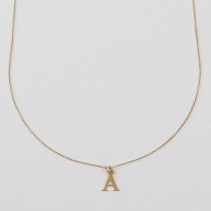 Collar - LETRA, plata 925 bañada en oro, bonito colgante, alfabeto de filigrana, colgante de letra, joyería personalizada