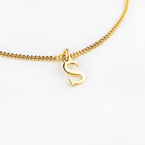 Pulsera con 1-4 letras, plata 925 o baño de oro, regalo personalizado, regalo delicado para ella, idea de regalo especial, oro