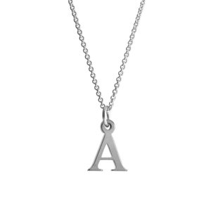 Collar - LETRA, plata 925, linda joya infantil, alfabeto de filigrana, regalo especial de bautizo, joya personalizada, cumpleaños