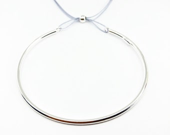 BRACELET with drawstring, desired color - 925 silver - S/Meter