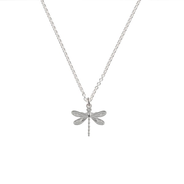 Halskette - KLEINE LIBELLE - 925 Silber, Geschenk für sie, besonderer Glücksbringer, filigraner Symbolschmuck, Tierschmuck, Geschenkidee