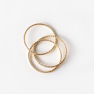 Anillo - ANILLO GLITTER de 3 piezas - plata 925 o plata bañada en oro, 18k, anillo de filigrana, regalo para ella, anillo de oro, anillo facetado, 52-60