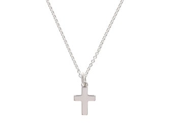 Reserviert Anhänger - KLEINES KREUZ, 925 Silber, filigrane Kette, besondere Geschenkidee,  zierliche Silberkette, Symbolkette