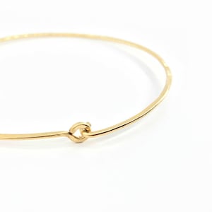 BANGLE - Silver or Goldfilled, Size M, Stackable Bangle, Gold Silver Bangle, Handmade Bangle, Gift for Her, Gift Idea