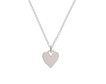 Collar - MI CORAZÓN, plata 925, cadena de filigrana, idea de regalo especial, delicada cadena de plata, collar con símbolo de corazón, amuleto de la suerte, Valtentin