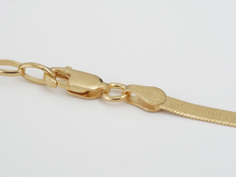 SNAKE BRACELET 925 silver gold plated, flat gold bracelet, elegant bracelet, special gift, movable link bracelet for her image 10