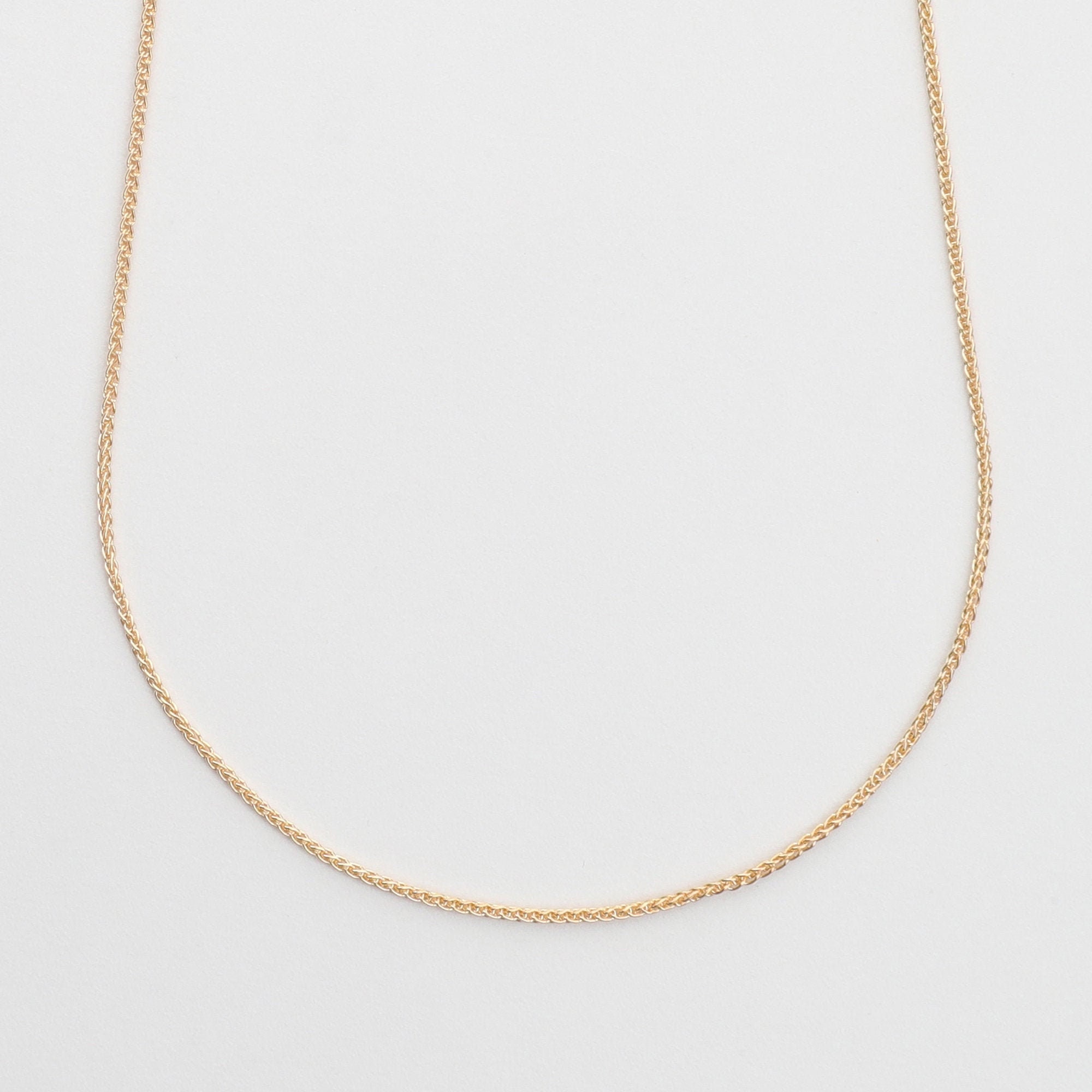 Gold Snake Chain Necklace 3mm Gold Chain Round Gold Necklace Short