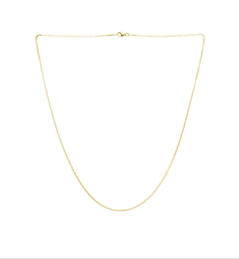 Venetian necklace, 45-70 cm, gold-plated silver, long chain, special silver jewelry, summer jewelry, great layered look, polished edgy chain image 9