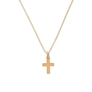 Children's necklace - SMALL CROSS, gold-plated silver, filigree necklace, gift idea, dainty silver necklace cross, communion gift, symbol necklace