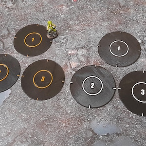 Kill Team Control Range Thin Objective Markers (90.8x0.6mm)