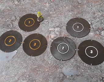 Kill Team Control Range Thin Objective Markers (90.8x0.6mm)