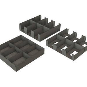 Six Slot Mini Card & Token Trays STLs image 1