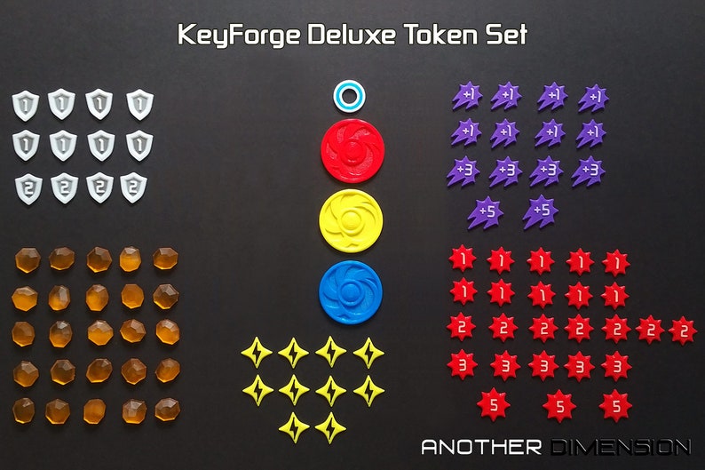 KeyForge-tokens Deluxe Set: 90 pcs