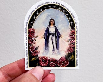 Hail Mary Sticker | Catholic Gift | Prayer