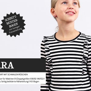 SARA Shirt mit kleinen Rüschen, PAPIERSCHNITT Bild 1