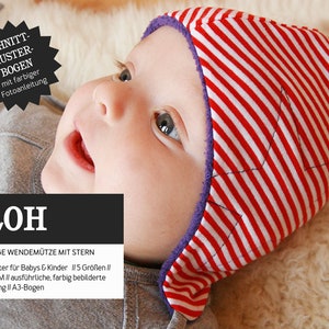 Comodo cappello reversibile FLEA, PAPER CUT