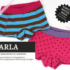 MARLA Girls pants in 3 variants, PAPIERSCHNITT image 1