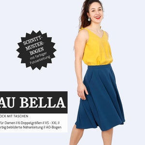 Half-plate skirt, MRS. BELLA, paper cut