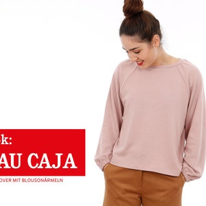 Raglan sweater with blouson sleeves FRAU CAJA e-book