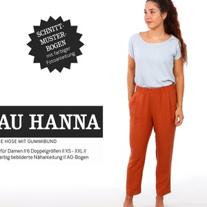 Casual pants WOMAN HANNA paper cut