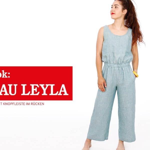 Jumpsuit with button placket in the back FRAU LEYLA e-book