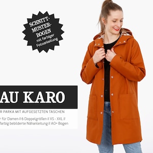 Lined Parka FRAU KARO Paper Cut