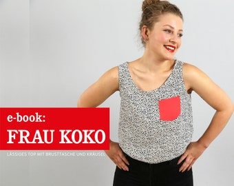 Summer top for woven fabric FRAU KOKO e-book