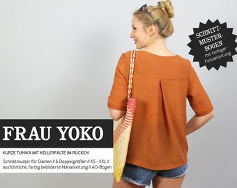 Short tunic FRAU YOKO paper cut