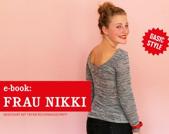 Basic shirt with a beautiful back FRAU NIKKI e-book