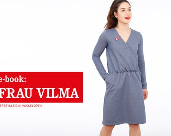 Vestido de punto con efecto cruzado Libro electrónico FRAU VILMA