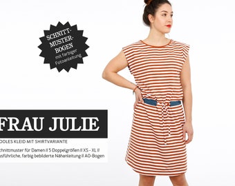 Cool dress and shirt FRAU JULIE paper cut