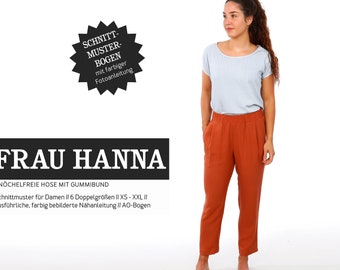 Casual pants WOMAN HANNA paper cut