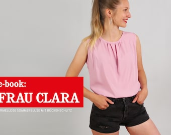 Sleeveless blouse FRAU CLARA e-book