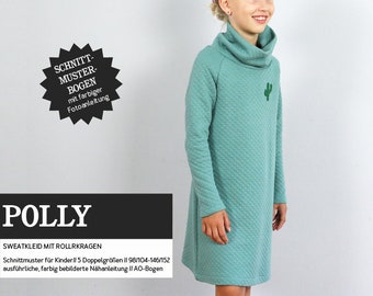 POLLY Sweatkleid mit Rollkragen, PAPIERSCHNITT