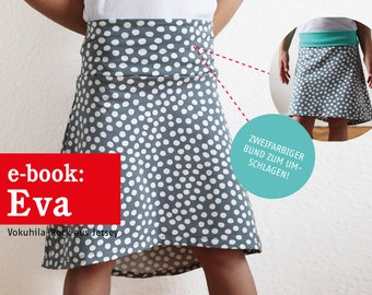 Jersey skirt with rolled up waistband EVA e-book