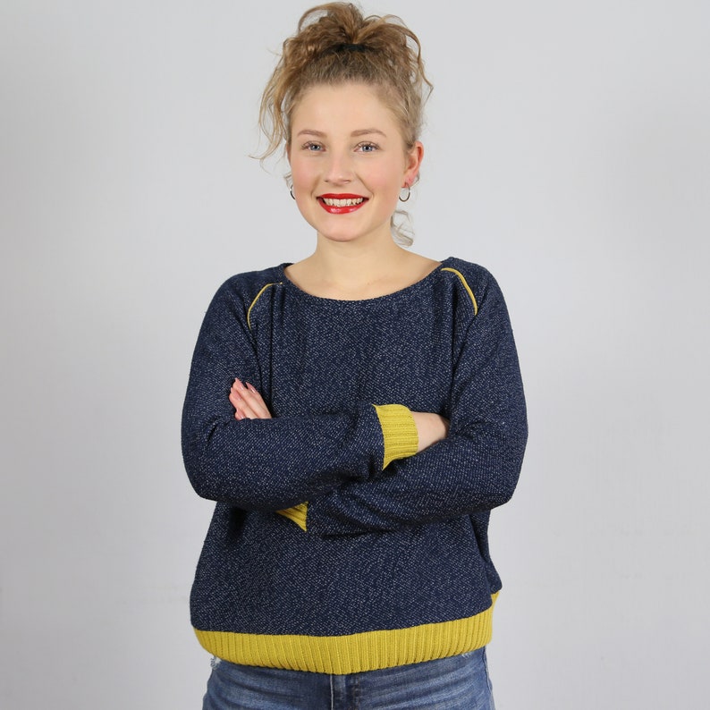 Raglan sweater FRAU MONA paper cut image 7