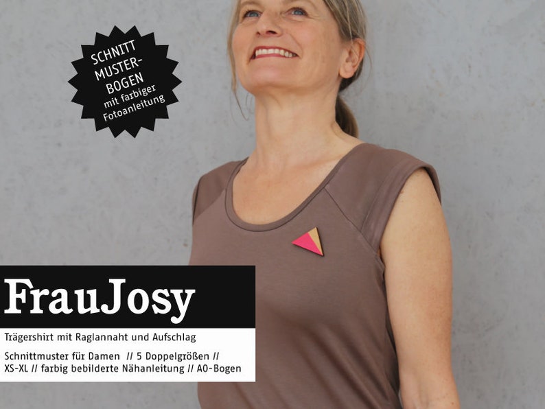 Trägershirt FRAU JOSY Papierschnitt Bild 1