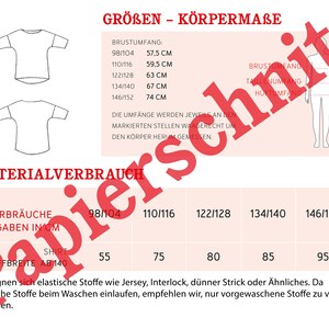 KARLA Sommershirt mit 3/4-Ärmel, Schnittmuster Bild 2