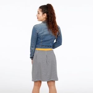 Jersey skirt for women, MRS. ANTJE, paper cut image 5