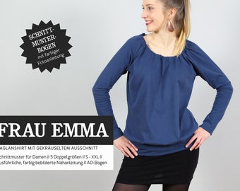 Raglanshirt FRAU EMMA Papierschnitt