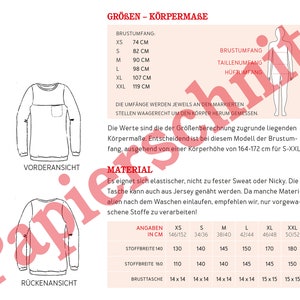 Sweater mit Brusttasche FRAU BENTE Papierschnitt Bild 2