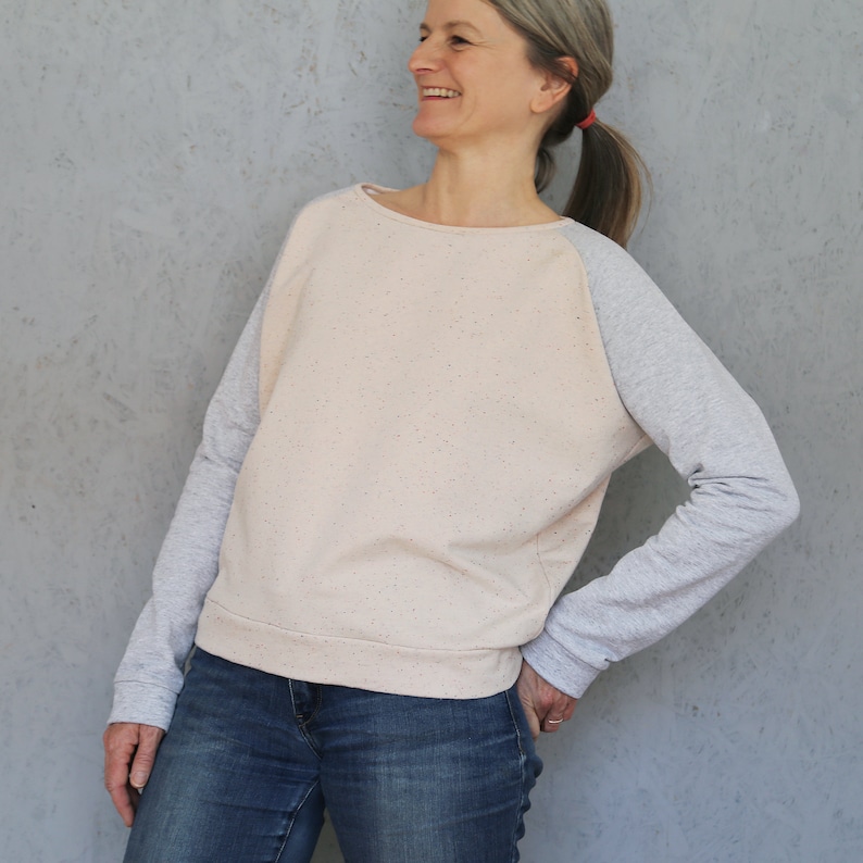 Raglan sweater FRAU MONA paper cut image 5