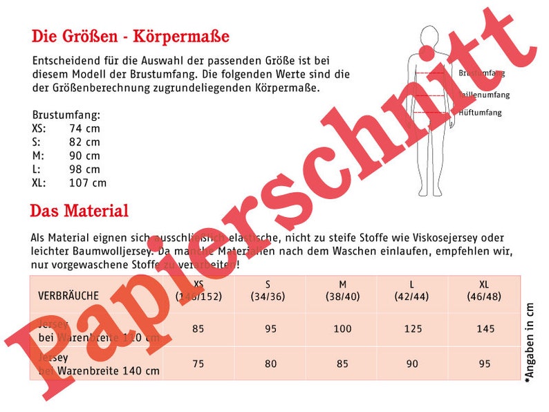 Trägershirt FRAU JOSY Papierschnitt Bild 3