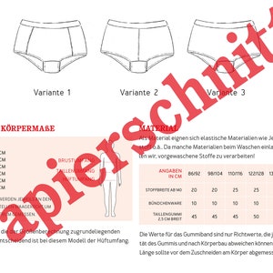 MARLA Girls pants in 3 variants, PAPIERSCHNITT image 3