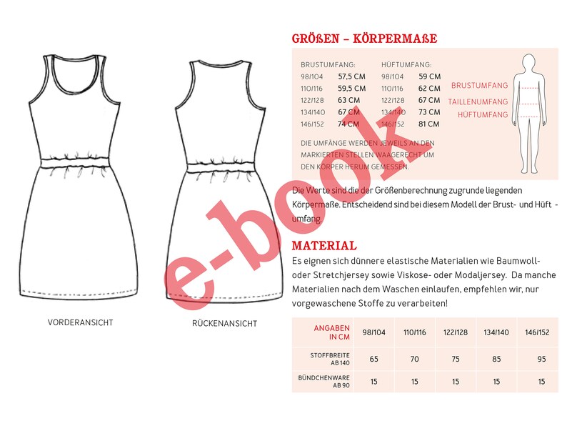 Strap dress with waistband NELE e-book image 3