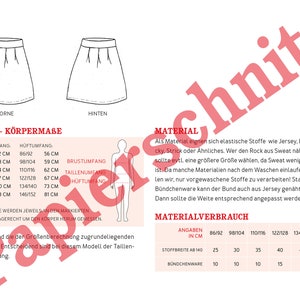 ANTJE Jersey skirt for girls, PAPIERSCHNITT image 2